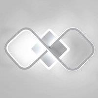 Pheashine Modern White LED Ceiling Light, 36W 6500K Cool White, 40.5x19.5cm | Size: 40.5x19.5 cm
