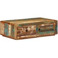 Berkfield Home Coffee Table 89x55x29 cm Solid Wood Reclaimed in Brown | Size: 89 x 55 x 29 cm