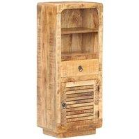 Berkfield Home Highboard 45x32x110 cm Rough Mango Wood in Brown | Size: 45 x 32 x 110 cm