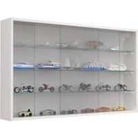 VCM Hanging display cabinet wall display case glass Drivalo XL in White