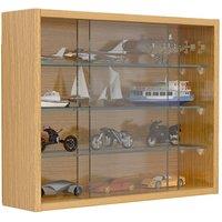 VCM Hanging display cabinet Wall display case glass Drivalo S in Light Oak