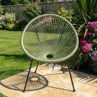 Madison & Mayfair Green Egg Chair Outdoor Garden Seat | Size: 1 Seater