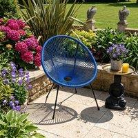 Madison & Mayfair Blue Egg Chair Outdoor Garden Seat | Size: 1 Seater