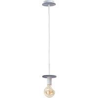 Netlighting Saturn Slim Pendant Ceiling Light Grey 12cm 1x E27
