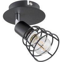 Netlighting Cage Single Spotlight Black 12cm 1x E14