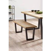 Julian Bowen Hilton 2 Seater Dining Bench in Light Oak