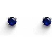 Raina Jewels 18ct White Gold Blue Sapphire Earrings 0.10cts safe & secure in Silver