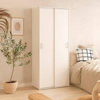 Wyld Haus Munich White Sliding Door Wardrobe 2 Doors 3 Shelves