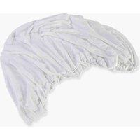 CHRISTY Double Layered Relaxed Retreat Luxury Cotton Bedding Fitted Sheets in White | Size: Double Fitted