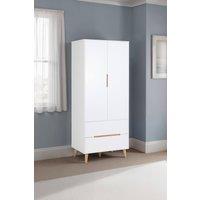Julian Bowen Alicia 2 Door 2 Drawer Wardrobe in White