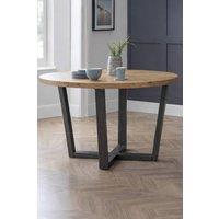 Julian Bowen Brooklyn Round 4 Seater Dining Table in Light Oak