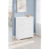 Julian Bowen Radley 4 Drawer Chest in White
