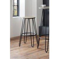 Julian Bowen Dalston Round Bar Stool (Set of 2) in Brown
