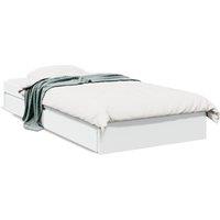 Berkfield Home Bed Frame with Drawers without Mattress White 100x200 cm