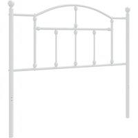 Berkfield Home Metal Headboard White 100 cm