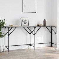 Berkfield Home Decorative Console Table Grey Sonoma 180x29x75 cm Engineered Wood | Size: 180 x 29 x 75 cm