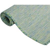 Berkfield Home Outdoor Flatweave Rug 200x280 cm Turquoise | Size: Medium