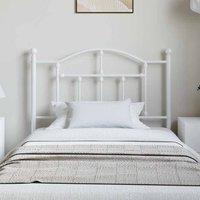 Berkfield Home Metal Headboard White 100 cm