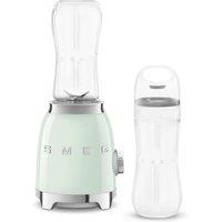 Smeg Retro 50's Style Personal Blender, 2x Bottles-To-Go, 2 Speeds in Pale Green