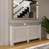 SPETLEK X-Large MDF White Radiator Cover | Size: 0.6m2