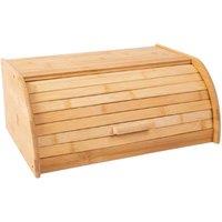 SPETLEK Wooden Bamboo Bread Bin Loaf Storage Food Box in Natural | Size: 0.6m2