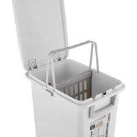 KORVIXA 29L 26*36*76.6CM Without Drawer Kitchen Rubbish Waste Bin in White | Size: 0.6m2