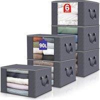 Kelvenix Storage Bags Moth Proof Clothes Organizer Large Duvet Bags in Grey