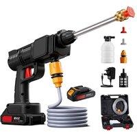 EONLION 1 Battery & 1 Charging Adapter Pressure Washer Electric in Black | Size: 100g
