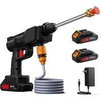 EONLION 2 Battery & 1 Charging AdapterPressure Washer Electric in Black | Size: 100g