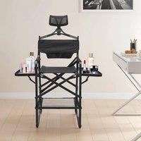 EONLION Makeup Artist Chair Folding Photo Prop Chairs in Black | Size: 100 cm