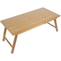 FORGEVIO Foldable Japanese Tatami Tea Coffee Side Table in Beige