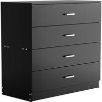 FORGEVIO Chest of Drawers Bedroom Furniture Dressing Table Black