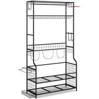 Kelvenix Mobile Sports Equipment Organizer in Black