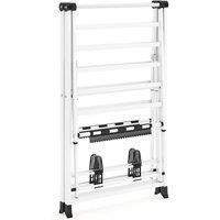 Kelvenix Foldable Metal Laundry Drying Rack in White | Size: 0.6m2