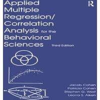 Jacob Cohen Applied Multiple Regression/Correlation Analysis for the