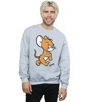 Tom & Jerry Men's Angry Mouse Cotton Sweatshirt in Grey | Size: XL
