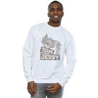 Tom & Jerry Men's Wink Sweatshirt in White | Size: Medium