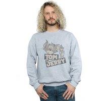 Tom & Jerry Men's Wink Sweatshirt in Grey | Size: 3XL