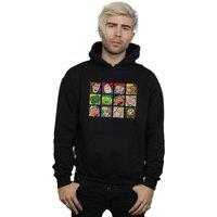 Disney Men's Toy Story Character Squares Hoodie in Black | Size: 2XL