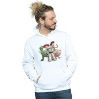 Disney Men's Toy Story 4 Group Hoodie in White | Size: 3XL