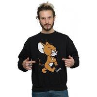 Tom & Jerry Men's Angry Mouse Cotton Sweatshirt in Black | Size: Medium