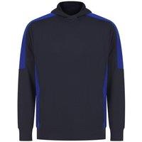 Finden & Hales Men's Team Contrast Panel Hoodie in Dark Navy | Size: XS