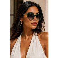 Lemon Daisy Accessories Women's The 'Weekend Escape' Sunglasses in Green