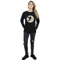 Tinkerbell Women's Moon Sweatshirt in Black | Size: Large