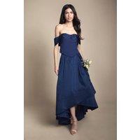 Coast Women's Organza Hi-Low Bridesmaid Skirt in Navy | Size: 14