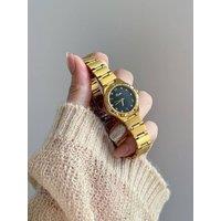 Emma Loves Diamonds Women's Mayfair Watches Swiss Quartz Watch Gold Case Black Dial & Gold Bracelet