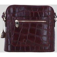 Ashwood Leather Women's Genuine Leather Crossbody Bag with Adjustable Strap in Wine