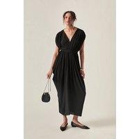 James Lakeland Women's Black OpenBack Occasion Midi | Size: 18