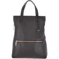 Ashwood Leather Women's 'Borsa Zainetto' 2 in 1 Leather Backpack Handbag in Black