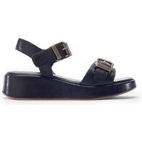 Moda In Pelle Women's 'Kaprii' Leather Heeled Sandals in Black | Size: 6